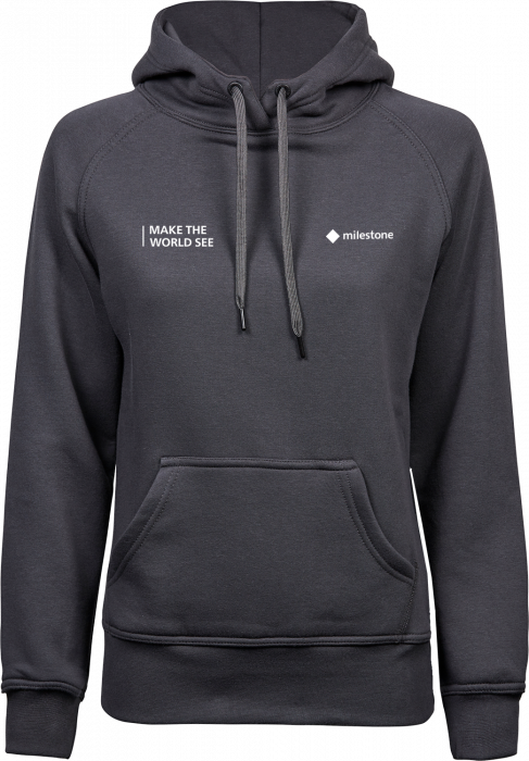Tee Jays - Milestone Womens Hooded Sweatshirt - Dark Grey