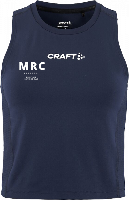 Craft - Milestone Crop Singlet Women - Marinblå