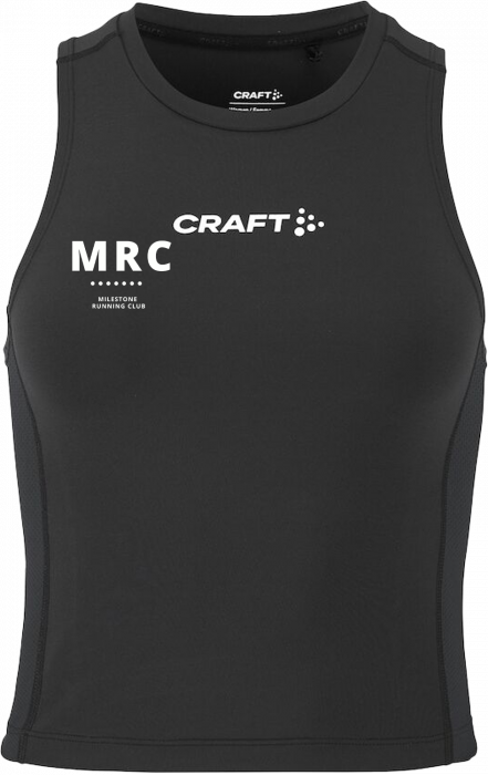 Craft - Milestone Crop Singlet Women - Noir