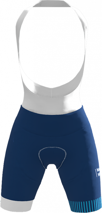 GSG - Milestone Womens Bib Shorts - MIlestone blue & biały